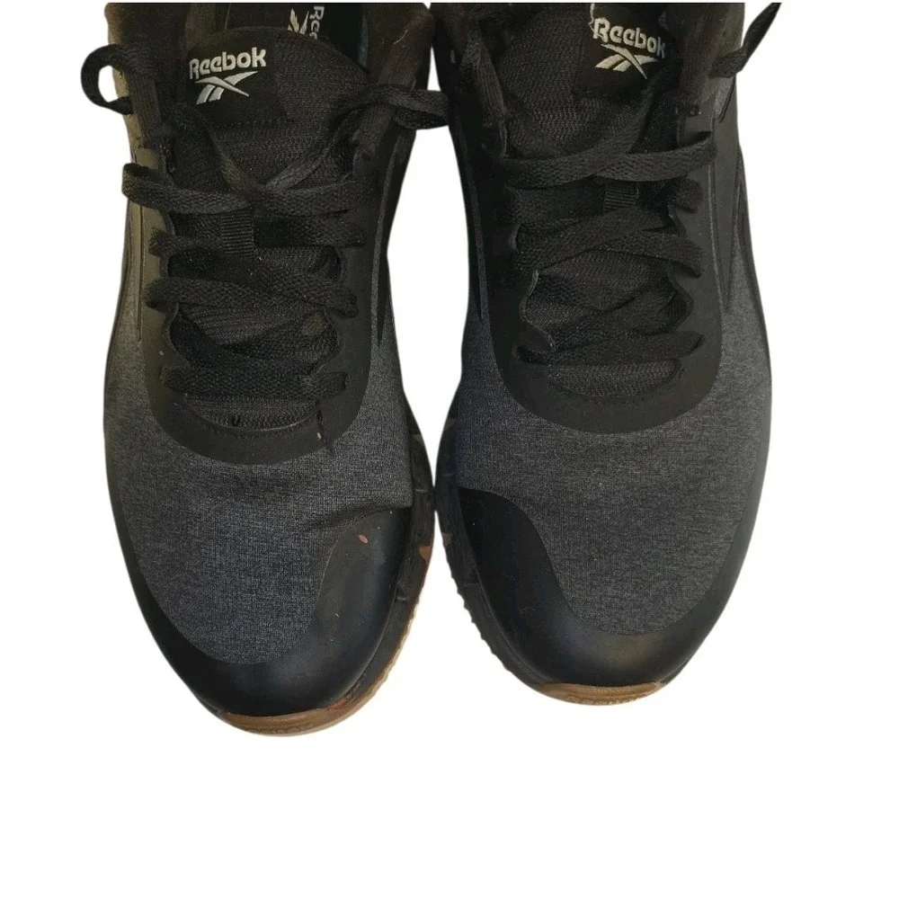 Reebok‎ Mens Zig Dynamica 2.0 Athletic Shoes Size 12 Black Gum Running Sneakers